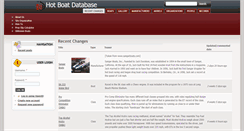 Desktop Screenshot of hotboatdatabase.com